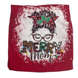NEW•BELLA CANVAS MERRY MOM HOLLY JOLLY SUPERSOFT TEE•L